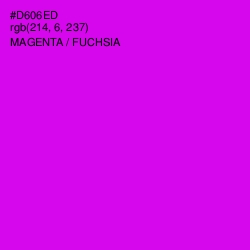 #D606ED - Magenta / Fuchsia Color Image