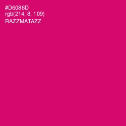 #D6086D - Razzmatazz Color Image