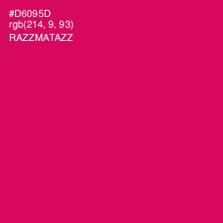 #D6095D - Razzmatazz Color Image