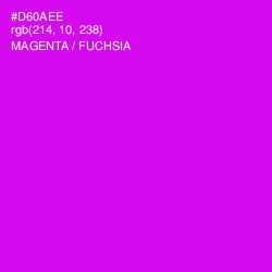 #D60AEE - Magenta / Fuchsia Color Image