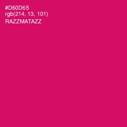 #D60D65 - Razzmatazz Color Image