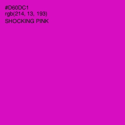 #D60DC1 - Shocking Pink Color Image