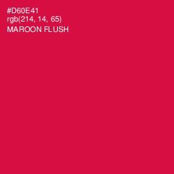 #D60E41 - Maroon Flush Color Image