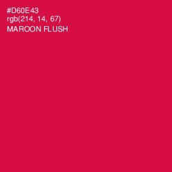 #D60E43 - Maroon Flush Color Image