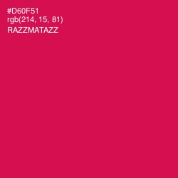 #D60F51 - Razzmatazz Color Image