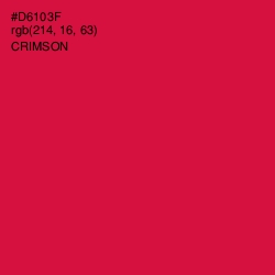 #D6103F - Crimson Color Image