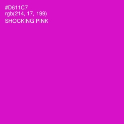 #D611C7 - Shocking Pink Color Image