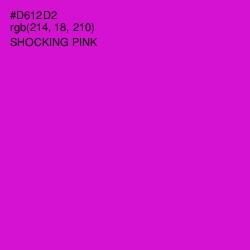 #D612D2 - Shocking Pink Color Image