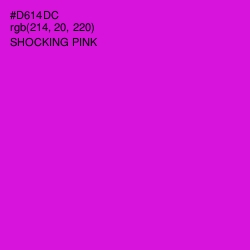 #D614DC - Shocking Pink Color Image