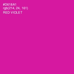 #D618A1 - Red Violet Color Image