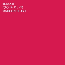 #D61A4F - Maroon Flush Color Image