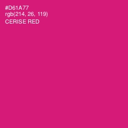 #D61A77 - Cerise Red Color Image