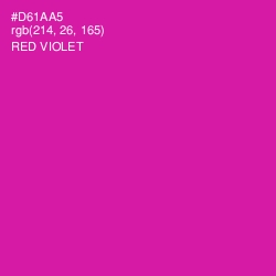 #D61AA5 - Red Violet Color Image