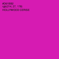 #D61BB2 - Hollywood Cerise Color Image