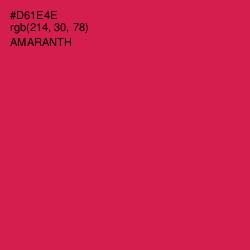 #D61E4E - Amaranth Color Image