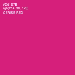 #D61E7B - Cerise Red Color Image