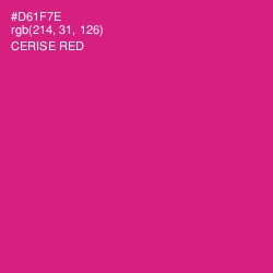 #D61F7E - Cerise Red Color Image