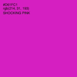 #D61FC1 - Shocking Pink Color Image