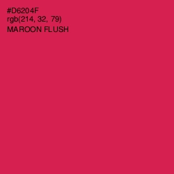 #D6204F - Maroon Flush Color Image