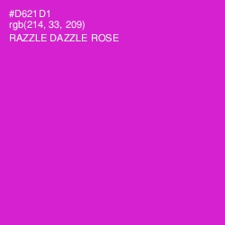 #D621D1 - Razzle Dazzle Rose Color Image