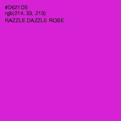 #D621D5 - Razzle Dazzle Rose Color Image