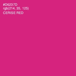 #D6237D - Cerise Red Color Image