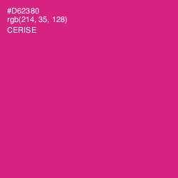 #D62380 - Cerise Color Image