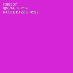 #D625D7 - Razzle Dazzle Rose Color Image