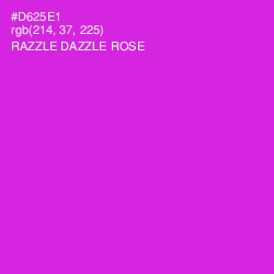 #D625E1 - Razzle Dazzle Rose Color Image