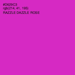 #D629C3 - Razzle Dazzle Rose Color Image