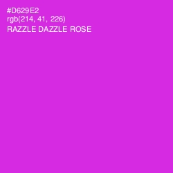 #D629E2 - Razzle Dazzle Rose Color Image