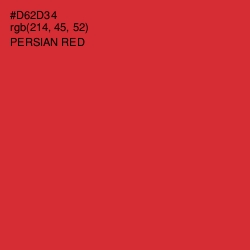 #D62D34 - Persian Red Color Image