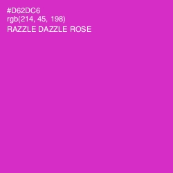 #D62DC6 - Razzle Dazzle Rose Color Image