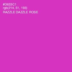 #D633C1 - Razzle Dazzle Rose Color Image