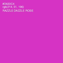 #D633C4 - Razzle Dazzle Rose Color Image