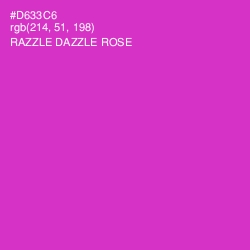 #D633C6 - Razzle Dazzle Rose Color Image
