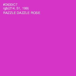 #D633C7 - Razzle Dazzle Rose Color Image