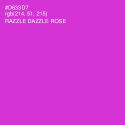 #D633D7 - Razzle Dazzle Rose Color Image