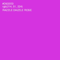 #D633E0 - Razzle Dazzle Rose Color Image