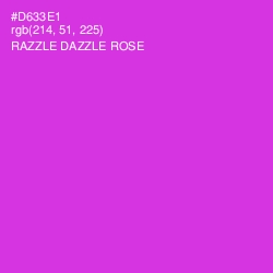 #D633E1 - Razzle Dazzle Rose Color Image