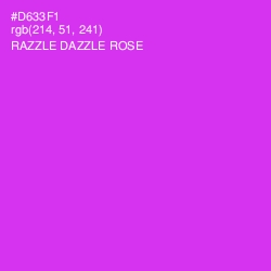 #D633F1 - Razzle Dazzle Rose Color Image