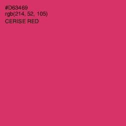 #D63469 - Cerise Red Color Image