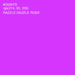 #D635FD - Razzle Dazzle Rose Color Image