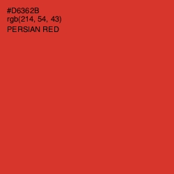 #D6362B - Persian Red Color Image