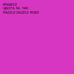 #D636C2 - Razzle Dazzle Rose Color Image