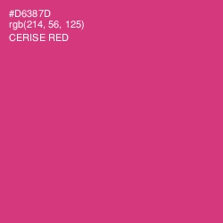 #D6387D - Cerise Red Color Image
