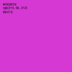 #D638D4 - Razzle Dazzle Rose Color Image