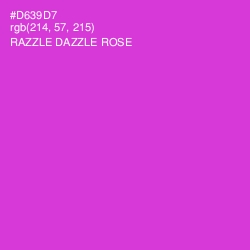 #D639D7 - Razzle Dazzle Rose Color Image