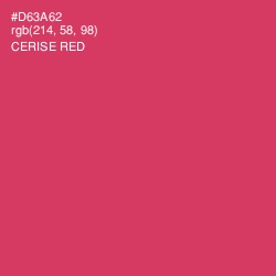 #D63A62 - Cerise Red Color Image