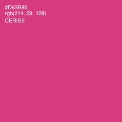 #D63B80 - Cerise Color Image